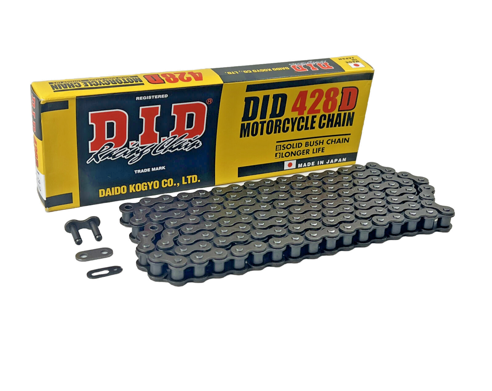 ことこと DID 428 x 120 Links Standard Series Non Oring Natural Drive Chain