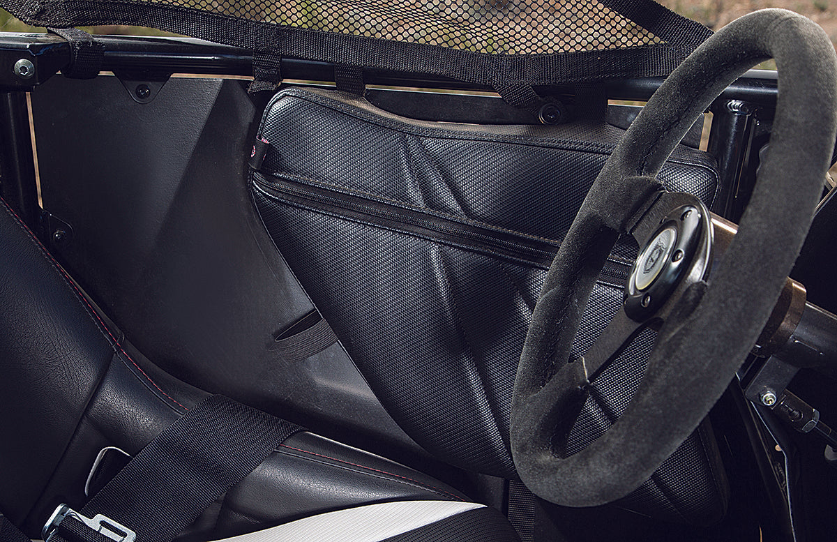 Pro Armor Door Knee Pads W/Storage Black P144054 Chain Boss