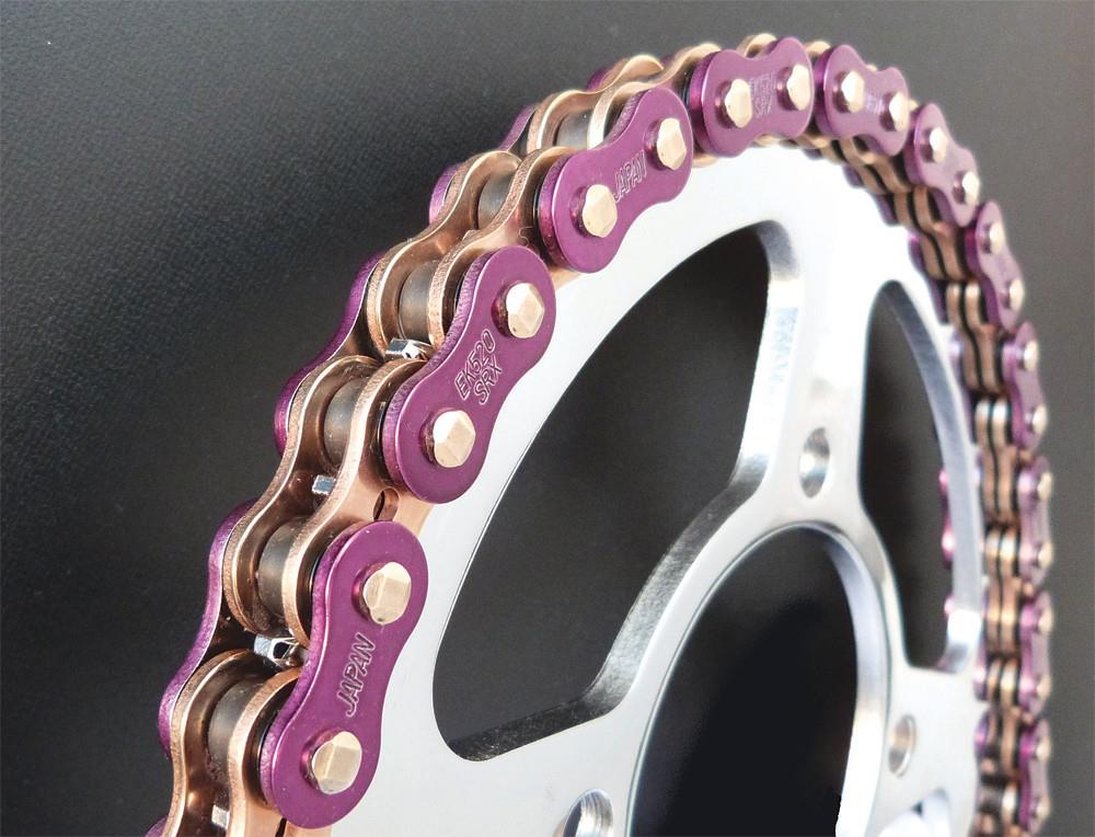 EK Chain 530 ZVX3 Series ZX-Ring Chain - 120 Links - Purple 530ZVX3-12