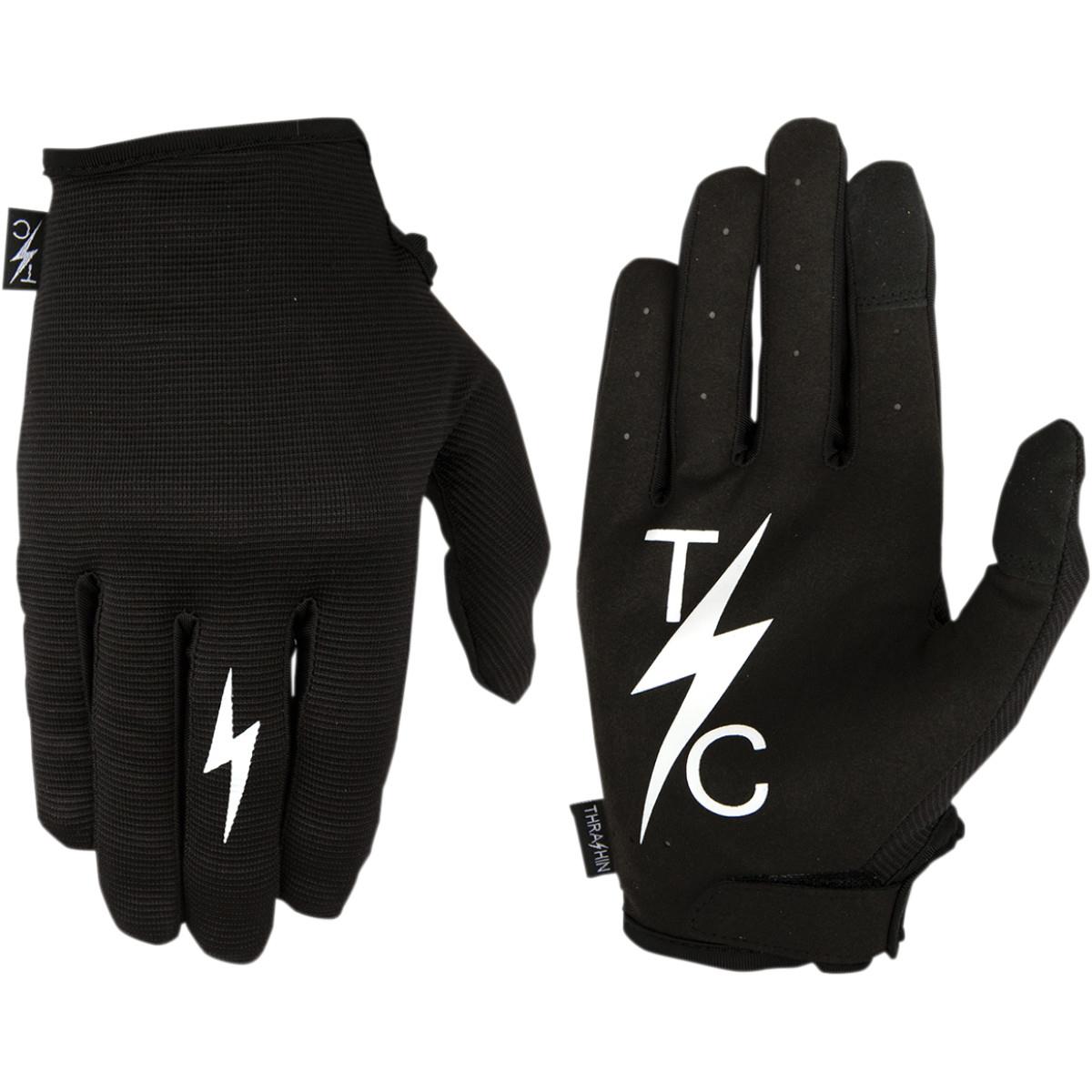 bicycle mirror gloves Thrashin Supply CO. Stealth V.2 Gloves, Black / 2XL