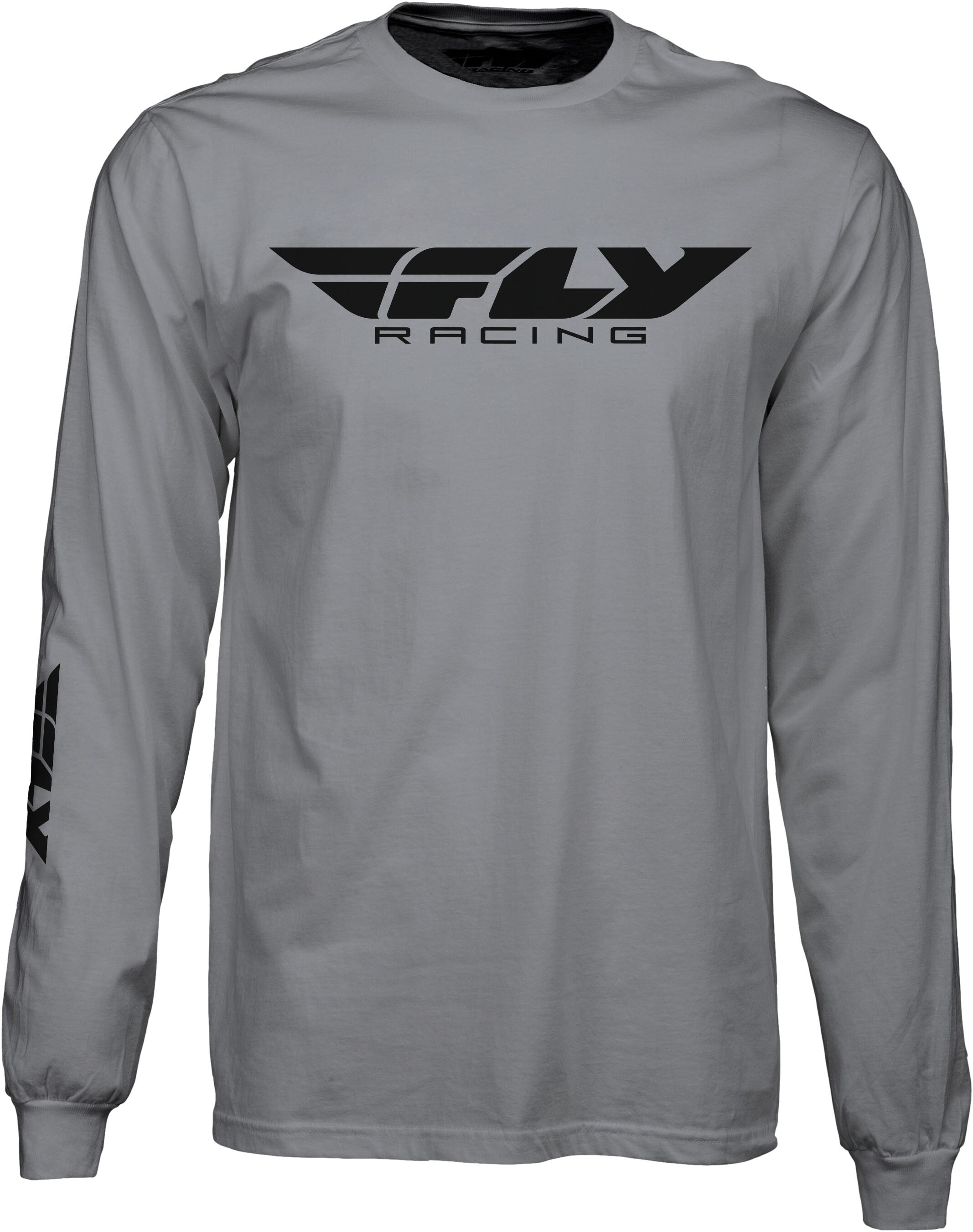 Fly Racing Corporate Long Sleeve Tee Grey 2X-Large 352-41462X