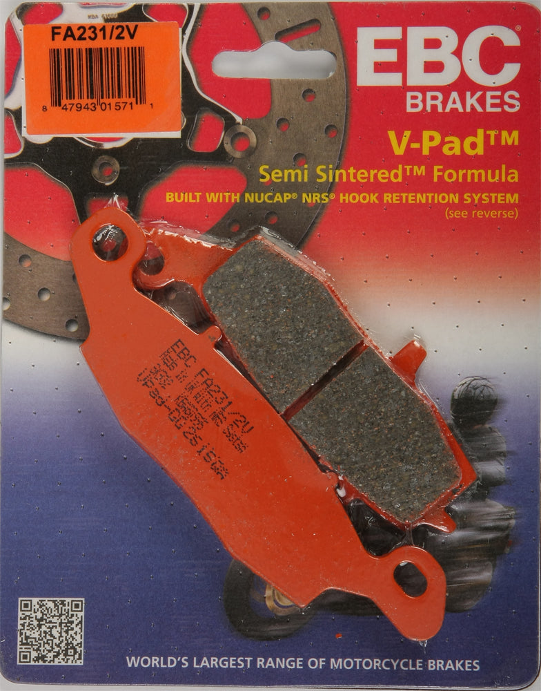 Ebc Semi-Sintered Brake Pads  Fa231/2V
