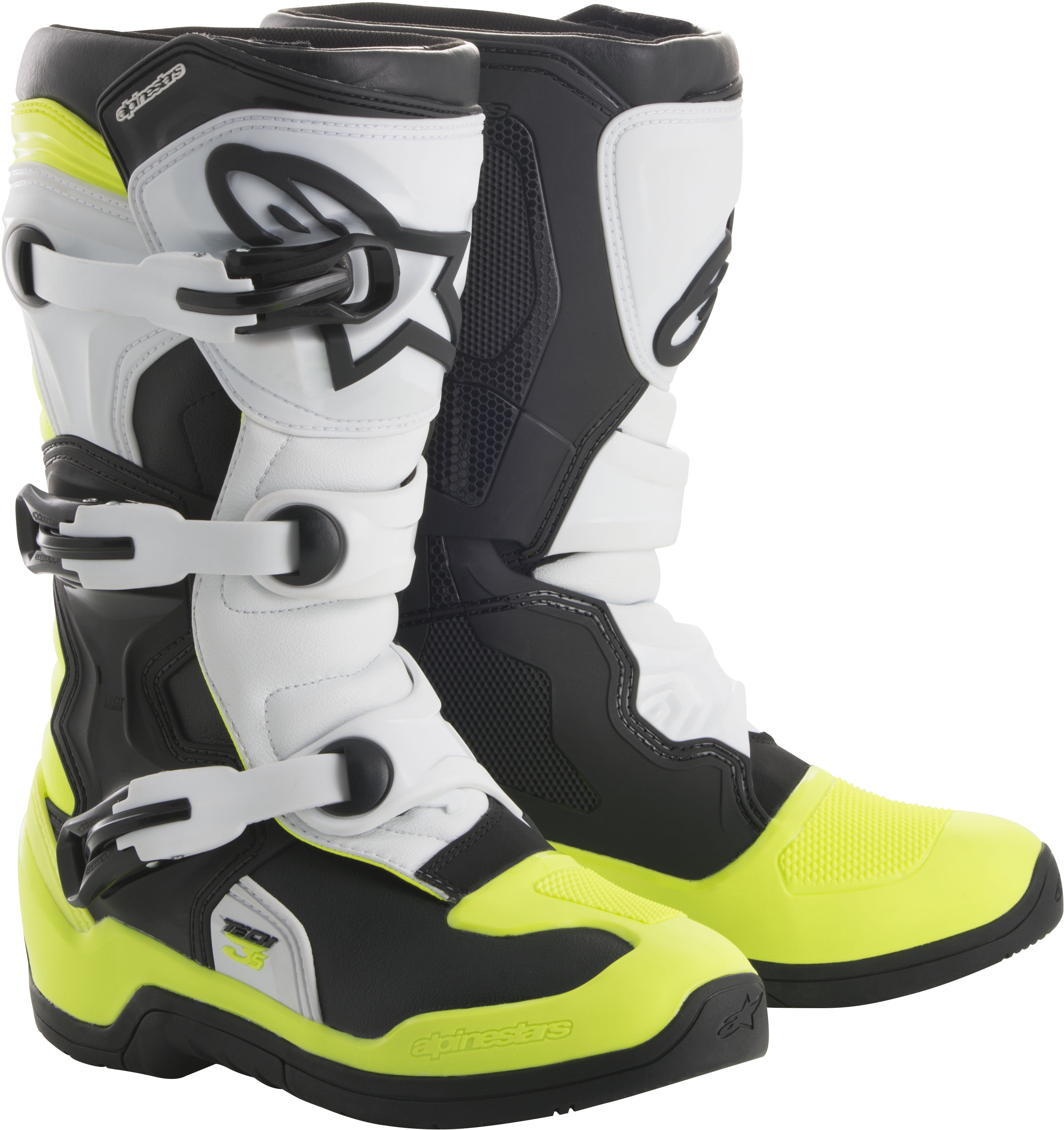 Alpinestars Tech 3S Boots Black/White/Yellow Us 04 2014018-125-4