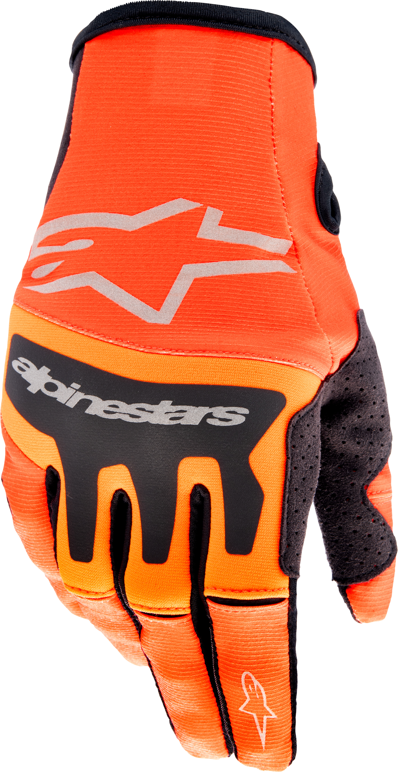Alpinestars Techstar Gloves Hot Orange/Black Small 3561023-411-S