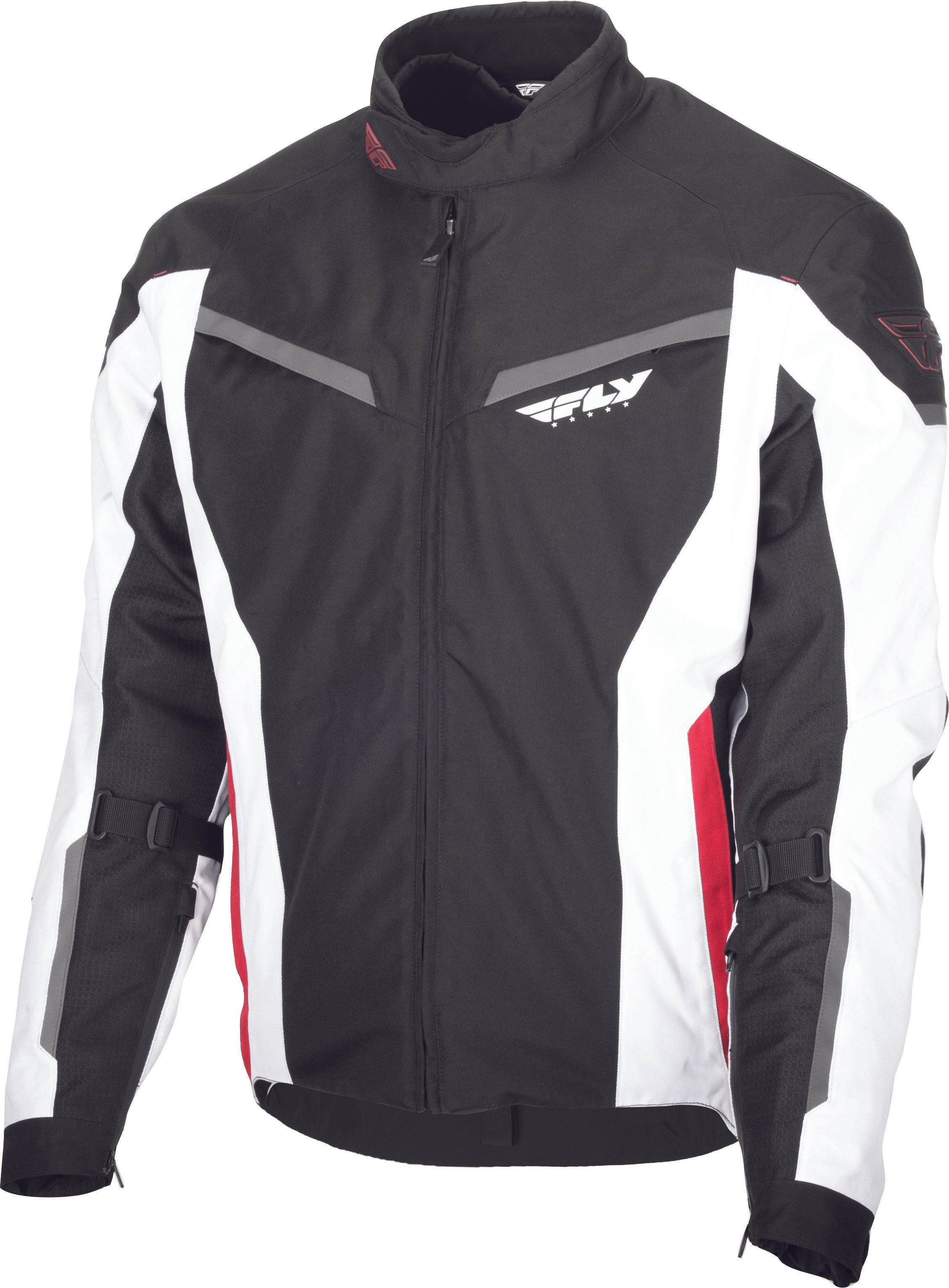 Fly Racing Strata Jacket Black/White/Red 4X-Large 477-2101-8