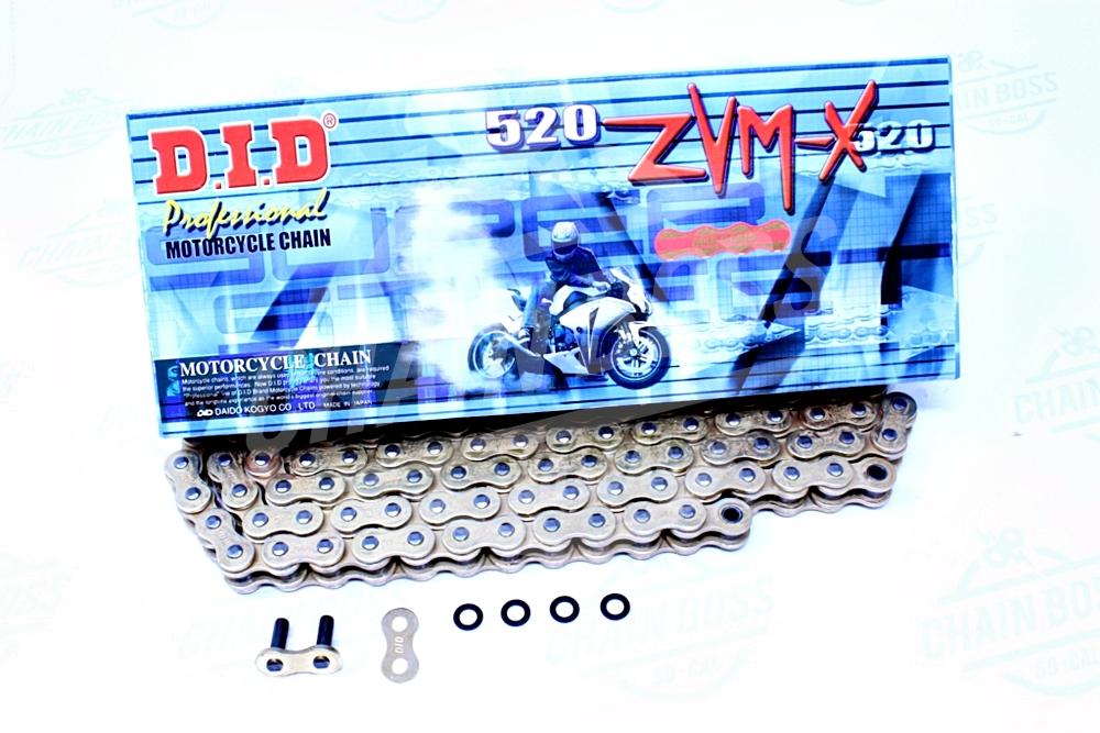 520ds Chain DID 520 ZVMX Super Street Series Xring Sealed Drive Chain