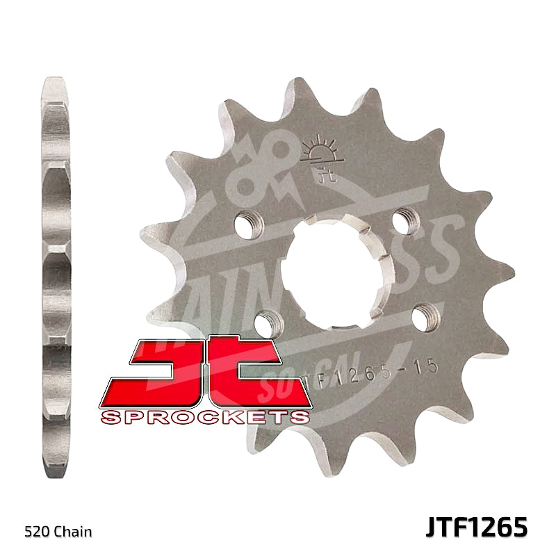 JT Sprockets 520 Front Sprocket Steel 15 Teeth Natural JTF1265.15 - chainboss