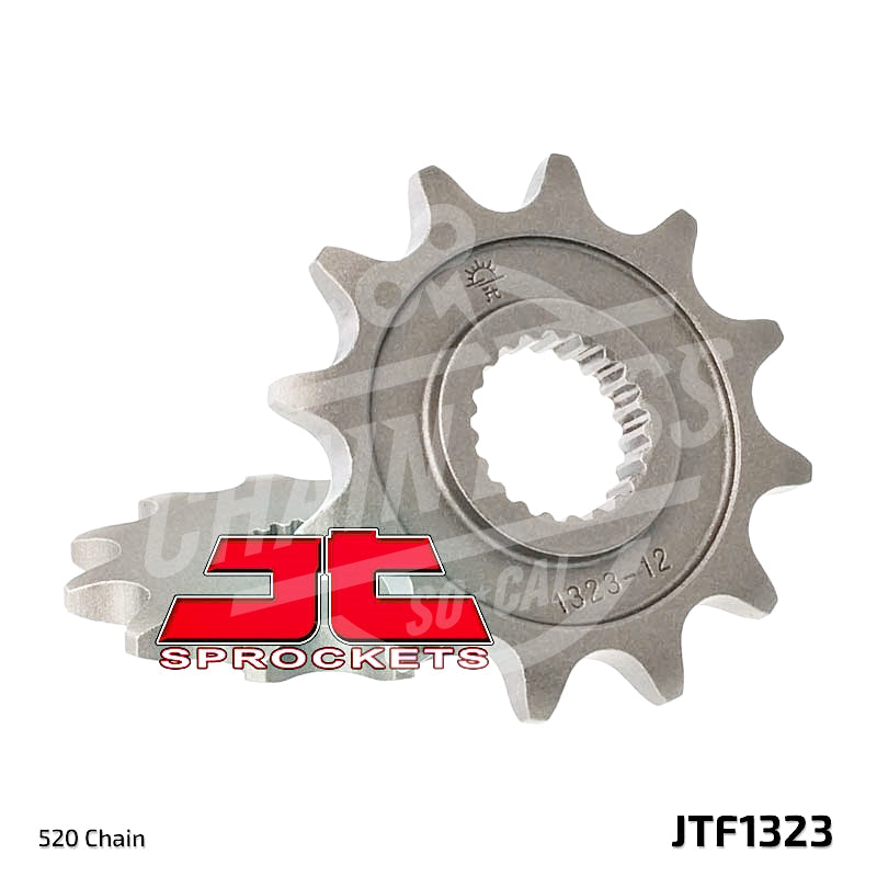 JT Sprockets 520 Front Sprocket Steel 12 Teeth Natural JTF1323.12 - chainboss