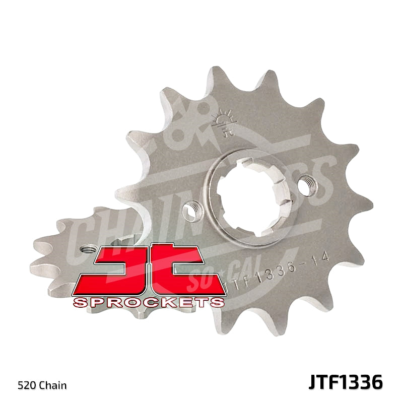 JT Sprockets 520 Front Sprocket Steel 14 Teeth Natural JTF1336.14 - chainboss