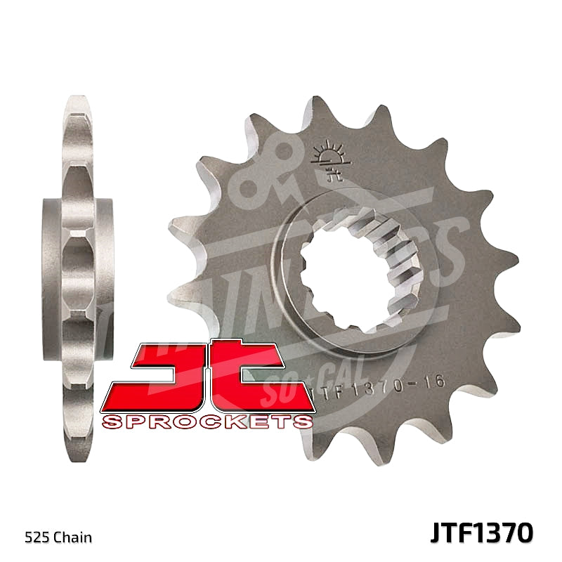 JT Sprockets 525 Front Sprocket Steel 15 Teeth Natural JTF1370.15 - chainboss
