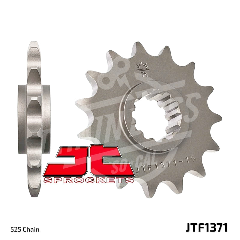 JT Sprockets 525 Front Sprocket Steel 14 Teeth Natural JTF1371.14 - chainboss