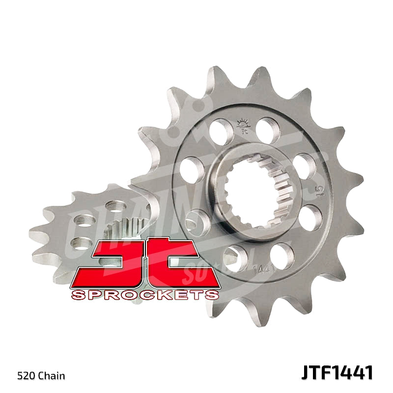 JT Sprockets 520 Front Sprocket Steel 15 Teeth Natural JTF1441.15 - chainboss