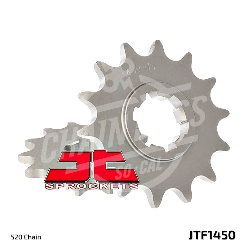 JT Sprockets 520 Front Sprocket Steel 14 Teeth Natural JTF1450.14 - chainboss
