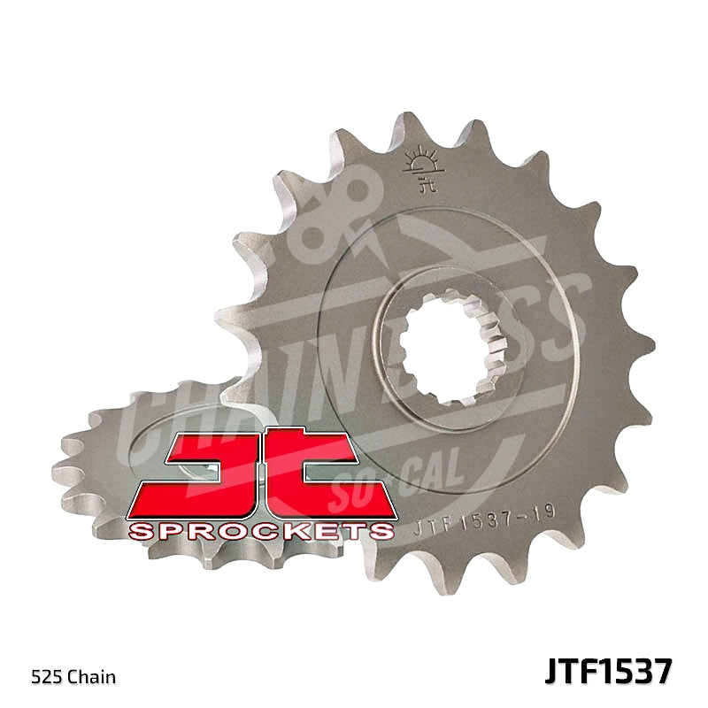 JT Sprockets 525 Front Sprocket Steel 17 Teeth Natural JTF1537.17 - chainboss