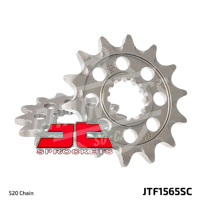 JT Sprockets 520 Front Sprocket Self Cleaning Steel 13T Natural JTF1565.13SC - chainboss