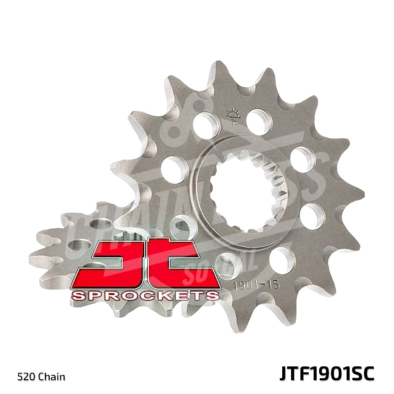 JT Sprockets 520 Front Sprocket Self Cleaning Steel 14T Natural JTF1901.14SC - chainboss