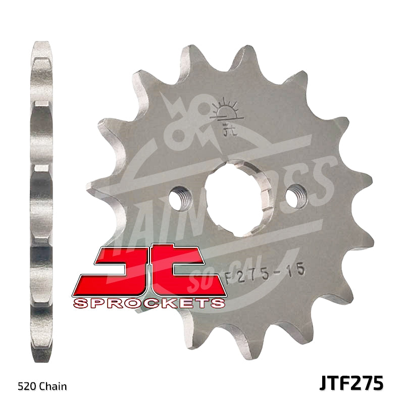 JT Sprockets 520 Front Sprocket Steel 15 Teeth Natural JTF275.15 - chainboss
