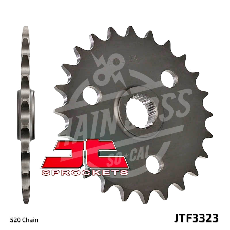 JT Sprockets 520 Front Sprocket Steel 22 Teeth Natural JTF3323.22 - chainboss