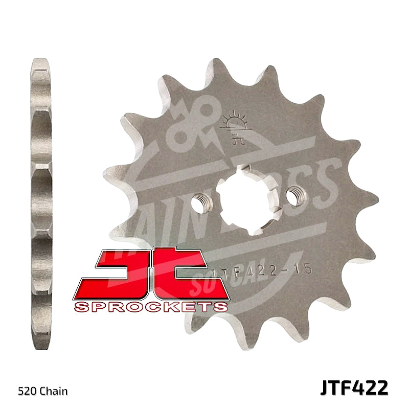 JT Sprockets 520 Front Sprocket Steel 13 Teeth Natural JTF422.13 - chainboss