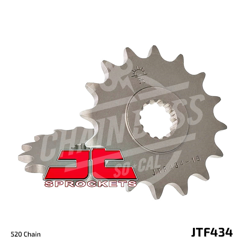 JT Sprockets 520 Front Sprocket Steel 16 Teeth Natural JTF434.16 - chainboss