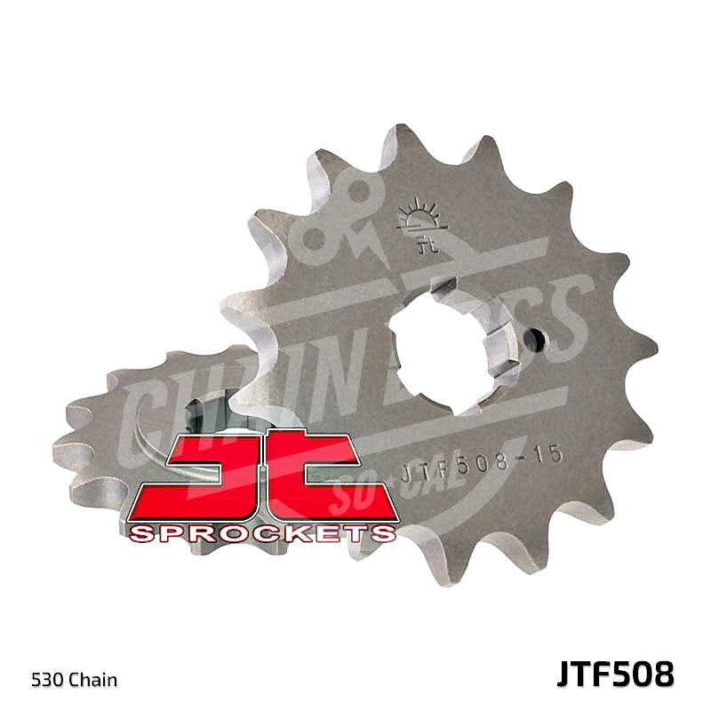 JT Sprockets 530 Front Sprocket Steel 15 Teeth Natural JTF508.15 - chainboss