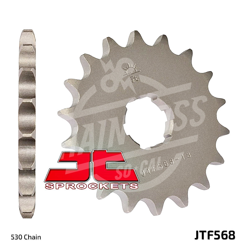JT Sprockets 530 Front Sprocket Steel 17 Teeth Natural JTF568.17 - chainboss
