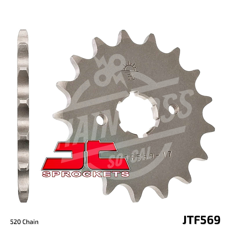 JT Sprockets 520 Front Sprocket Steel 13 Teeth Natural JTF569.13 - chainboss