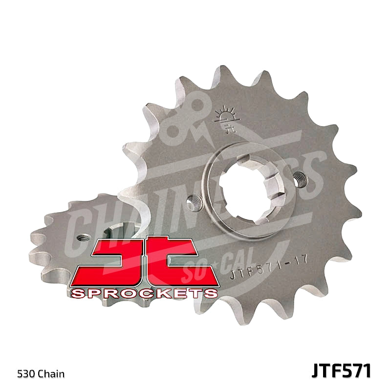 JT Sprockets 530 Front Sprocket Steel 16 Teeth Natural JTF571.16 - chainboss