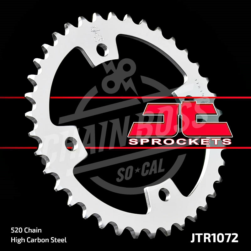 JT Sprockets 520 Rear Sprocket Steel 38 Teeth Silver JTR1072.38 - chainboss