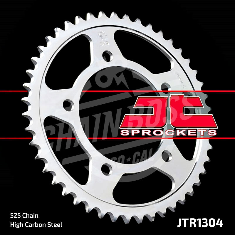 JT Sprockets 525 Rear Sprocket Steel 41 Teeth Silver JTR1304.41 - chainboss