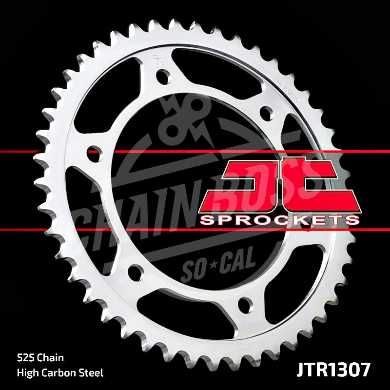 JT Sprockets 525 Rear Sprocket Steel 43 Teeth Silver JTR1307.43 - chainboss