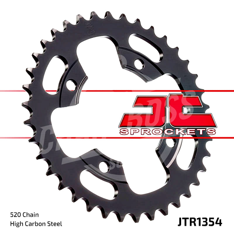 JT Sprockets 520 Rear Sprocket Steel 38 Teeth Black JTR1354.38 - chainboss