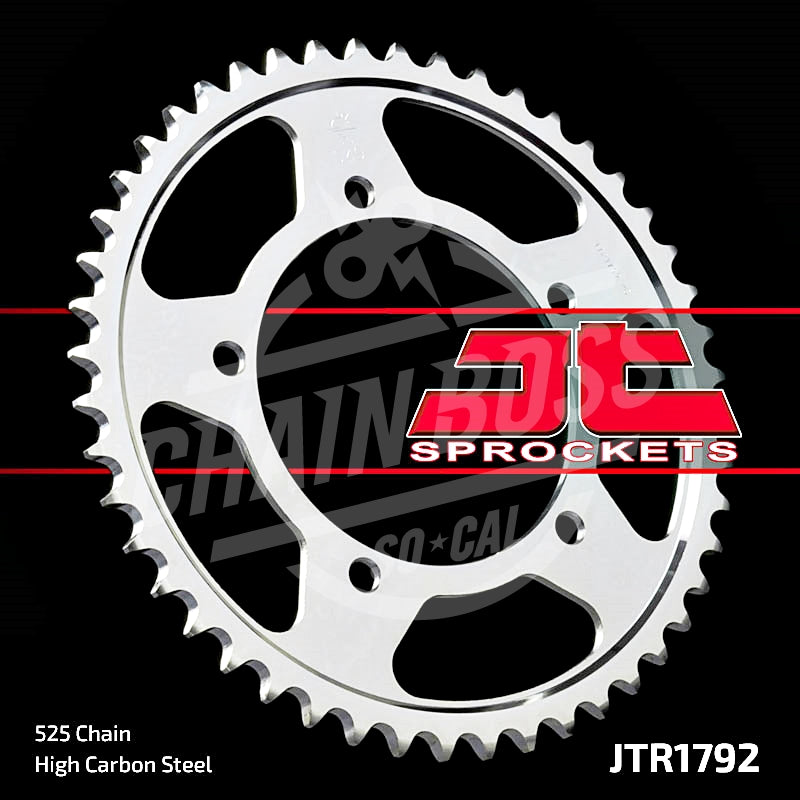 JT Sprockets 525 Rear Sprocket Steel 43 Teeth Silver JTR1792.43 - chainboss