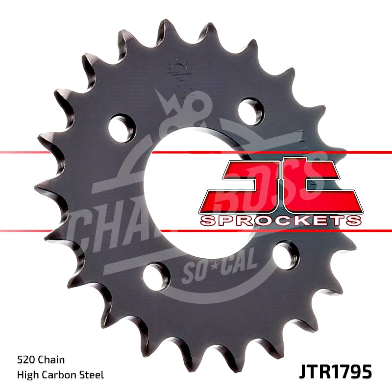 JT Sprockets 520 Rear Sprocket Steel 22 Teeth Black JTR1795.22 - chainboss