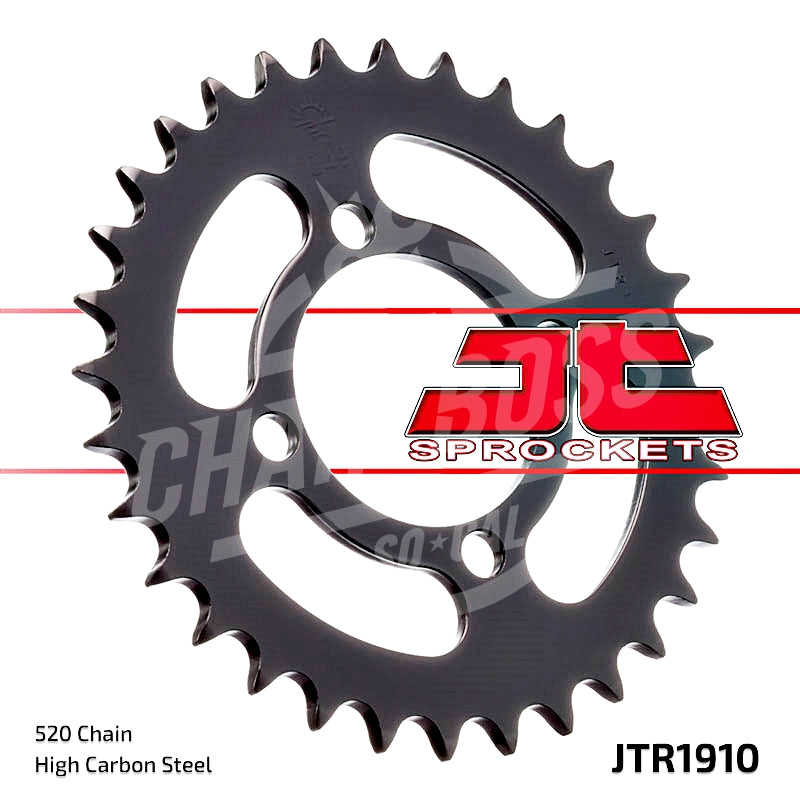 JT Sprockets 520 Rear Sprocket Steel 32 Teeth Black JTR1910.32 - chainboss