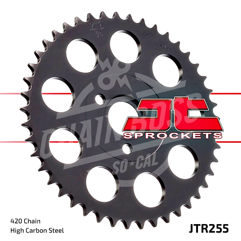 JT Sprockets 420 Rear Sprocket Steel 37 Teeth Black JTR255.37 - chainboss