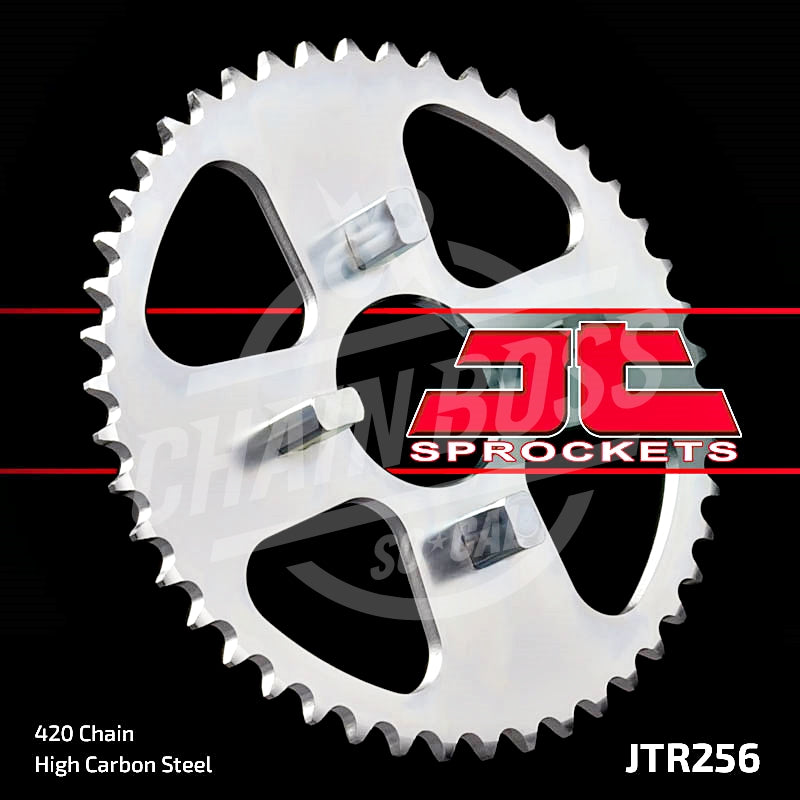 JT Sprockets 420 Rear Sprocket Steel 35 Teeth Silver JTR256.35 - chainboss