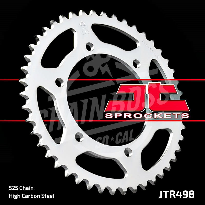 JT Sprockets 525 Rear Sprocket Steel 38 Teeth Silver JTR498.38 - chainboss