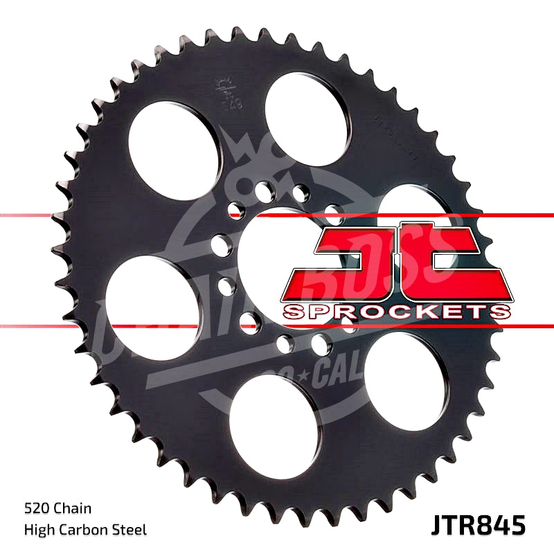 JT Sprockets 520 Rear Sprocket Steel 43 Teeth Black JTR845.43 - chainboss