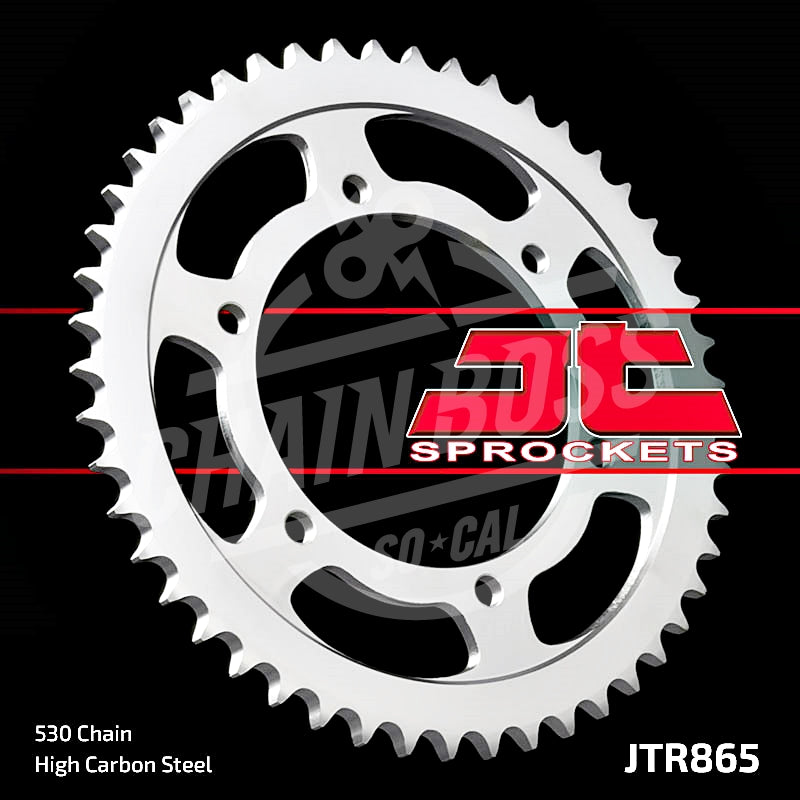 JT Sprockets 530 Rear Sprocket Steel 45 Teeth Silver JTR865.45 - chainboss