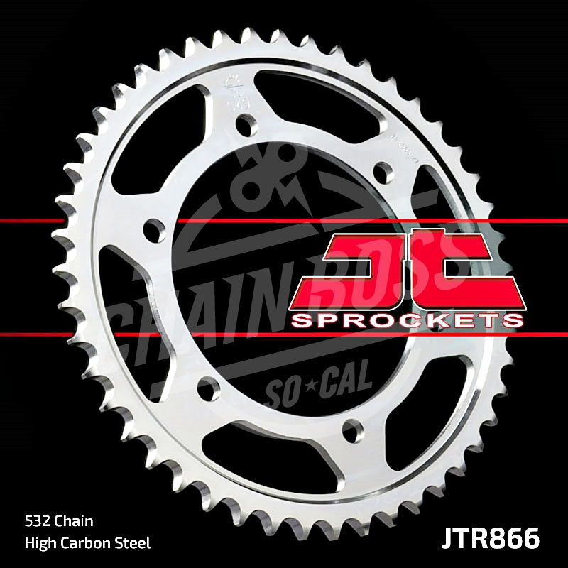 JT Sprockets 532 Rear Sprocket Steel 46 Teeth Silver JTR866.46 - chainboss
