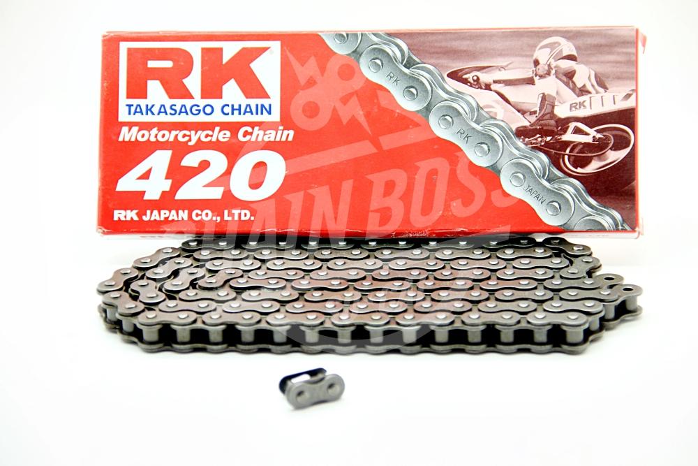 RK Chains 420 x 104 Links Standard Series  Non Oring Natural Drive Chain