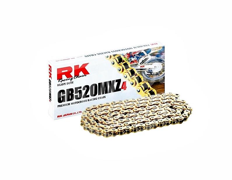 RK Chains 520 x 110 Links MXZ4 Series  Non Oring Gold Drive Chain