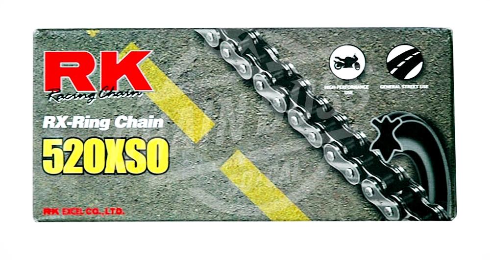 RK Racing Chain 520XSO-118 118-Links X-Ring Chain with Connecting Link