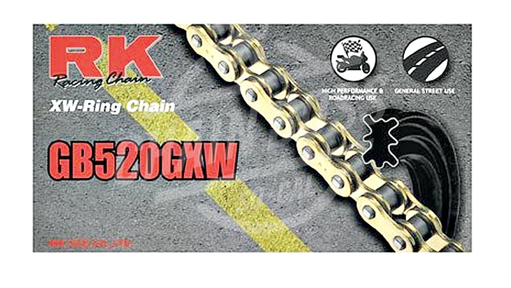 RK Chains 520 x 104 Links GXW Series Xring Sealed Gold Drive Chain